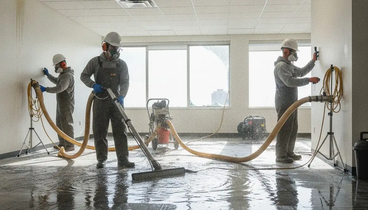 Commercial water damage restoration team serving Victorville, CA for fast same-day water cleanup