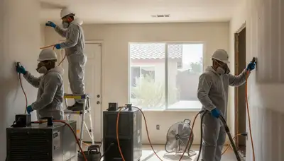 Water damage restoration team serving Victorville, CA with professional cleanup and drying services