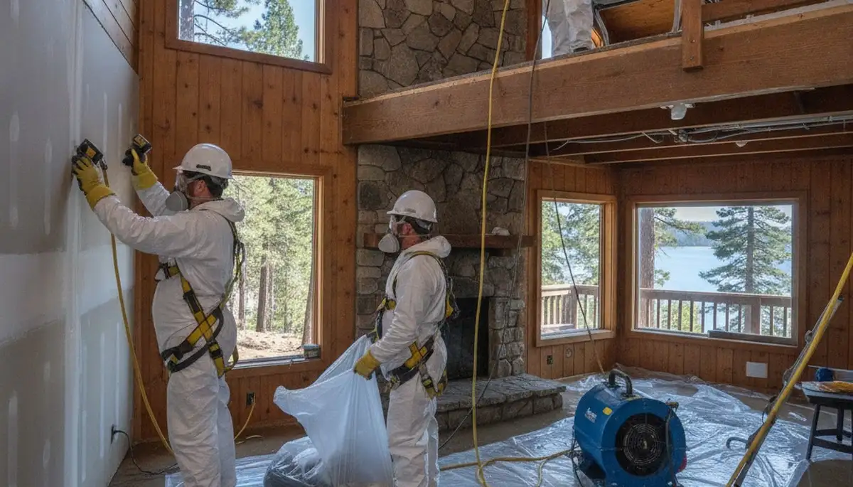 Water damage restoration team in Victorville, CA providing emergency cleanup and drying services