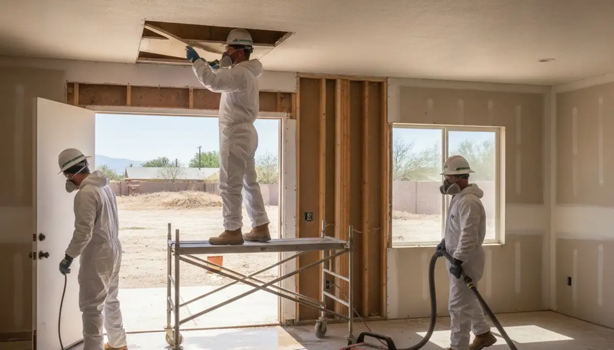 Water damage restoration team in Victorville, CA providing emergency cleanup and repair