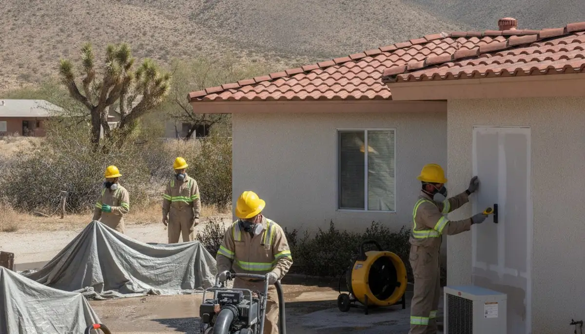 Water damage restoration team in Victorville, CA providing fast home and business cleanup services