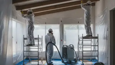 Water damage restoration team in Victorville, CA providing emergency cleanup and drying services