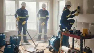 Water damage restoration team serving Victorville, CA for fast home water damage cleanup