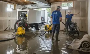 Flood cleanup service in Victorville, CA for water damage restoration home page widget